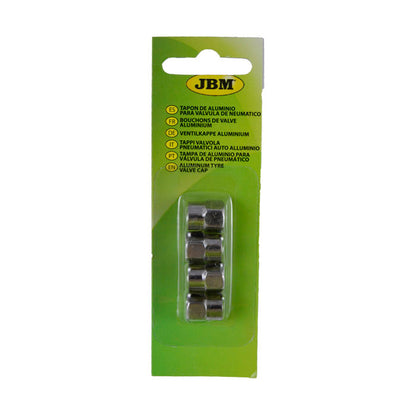 SET DE 4 TAPONES DE ALUMINIO PARA VÁLVULA DE NEUMÁTICO
