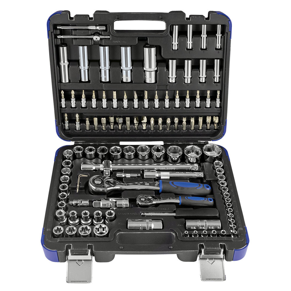 108 PIECE TOOL KIT WITH HEXAGON SOCKET - CHROME