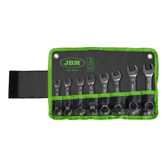 SET OF 8 SHORT COMBINATION WRENCHES