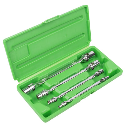 CASE WITH 4 TORX ARTICULATED SOCKET WRENCHES