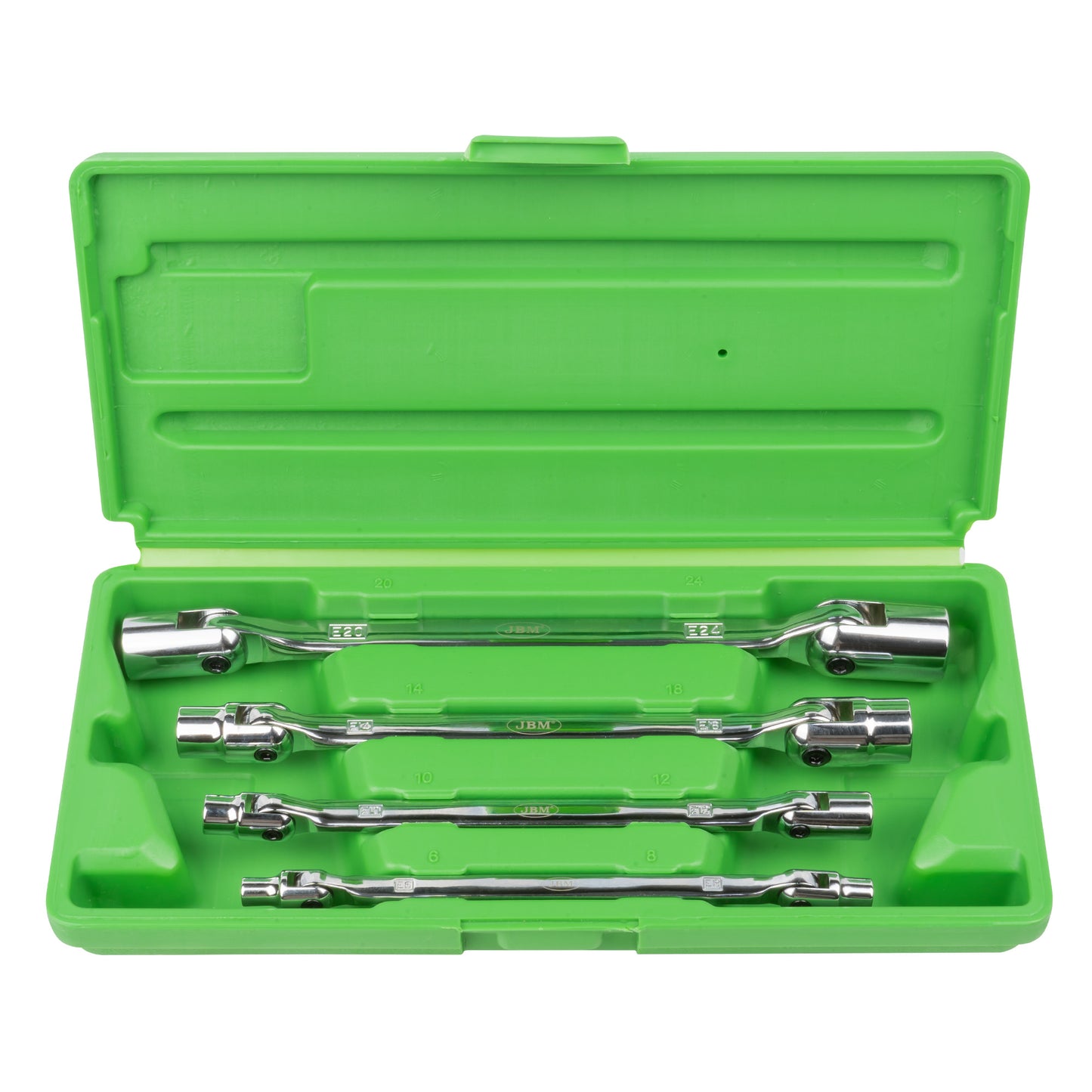 CASE WITH 4 TORX ARTICULATED SOCKET WRENCHES