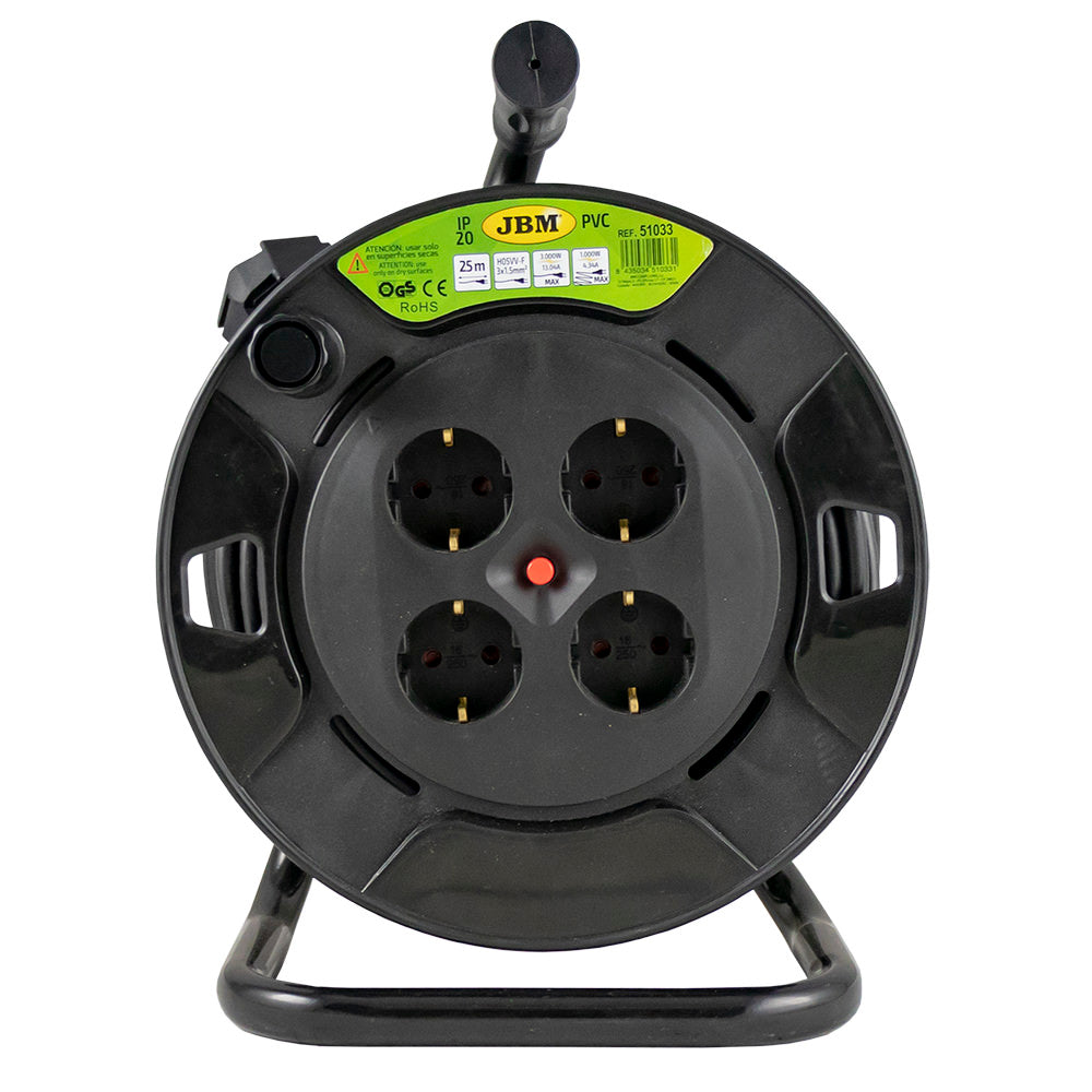 CARRETE DE CABLE ELÉCTRICO 25M