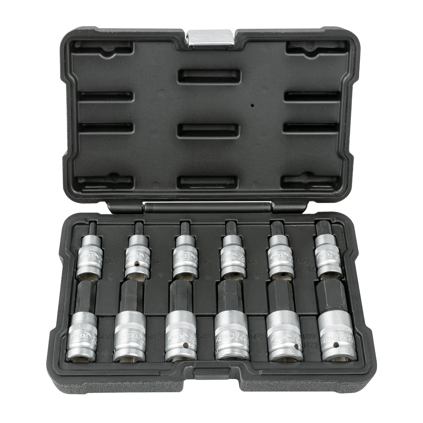 SET DE 12 PIEZAS DE 1/2" PUNTA HEXAGONAL