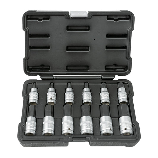 SET DE 12 PIEZAS DE 1/2" PUNTA HEXAGONAL