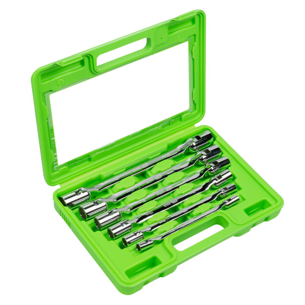 CASE WITH 6 12-EDGE SOCKET WRENCHES