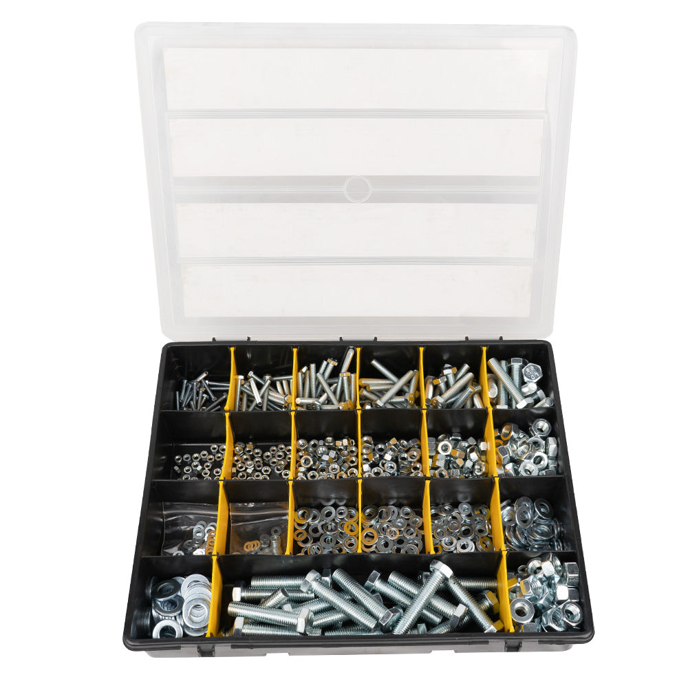 ESTUCHE SURTIDO DE TORNILLOS, TUERCAS Y ARANDELAS 828 PCS