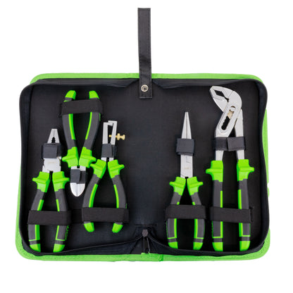 SET OF 5 PLIERS IN CASE