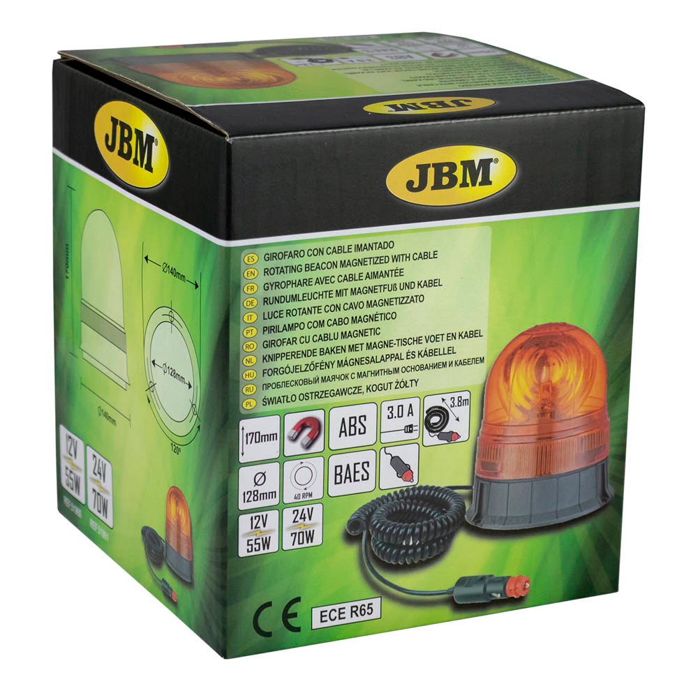 GIROFARO CON CABLE IMANTADO H1 12V-55W