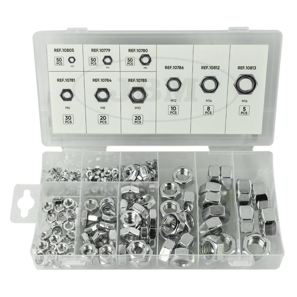 ESTUCHE DE TUERCAS 243PCS