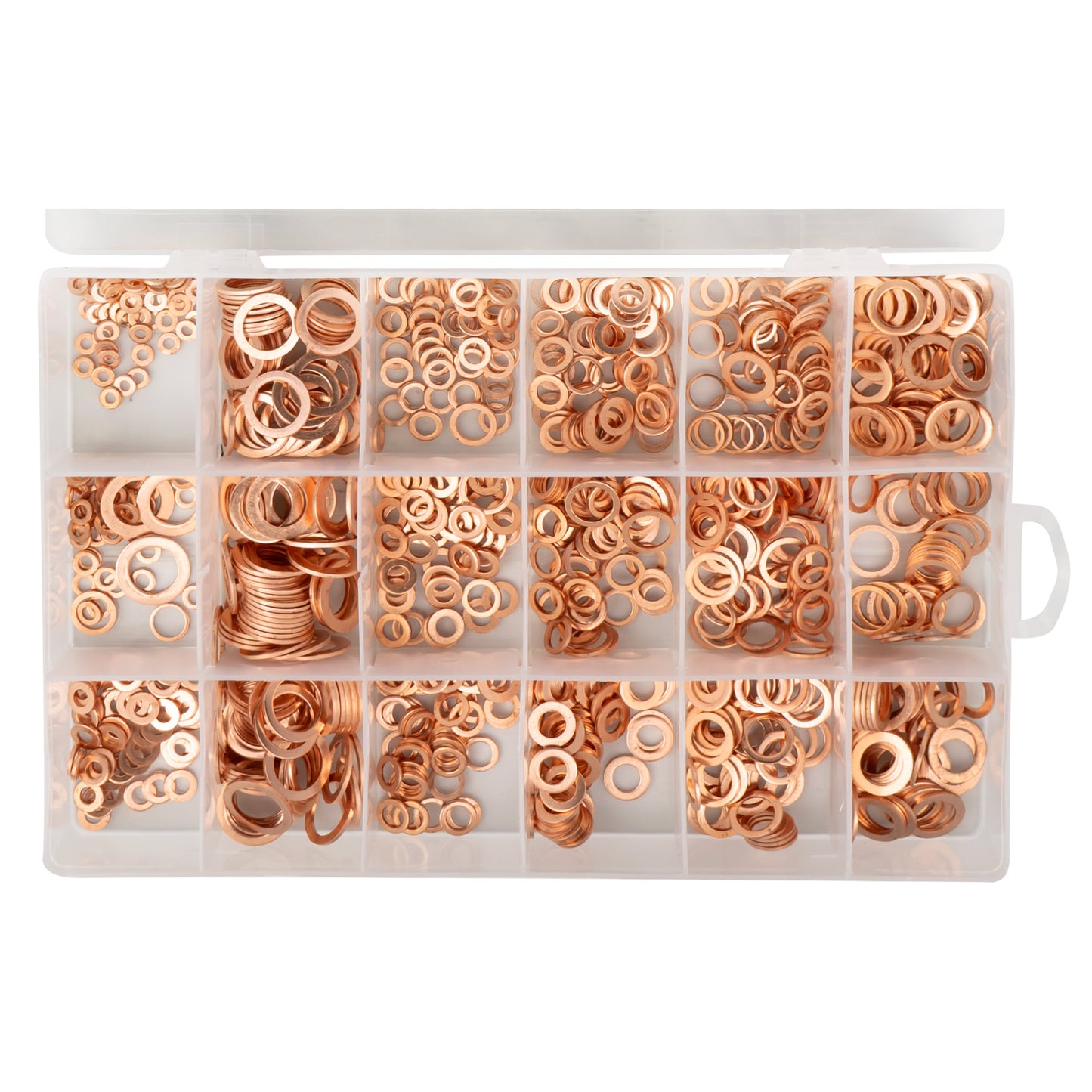 ESTUCHE DE ARANDELAS DE COBRE 900PCS