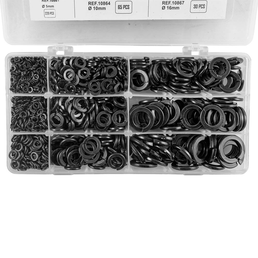 ESTUCHE ARANDELAS GROWER NEGRAS 1735PCS