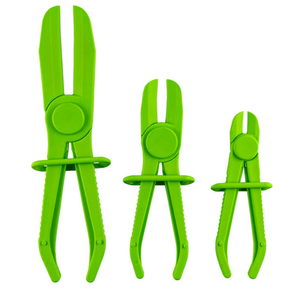 SET OF THREE CLIPS FOR FLEXIBLE HOSES