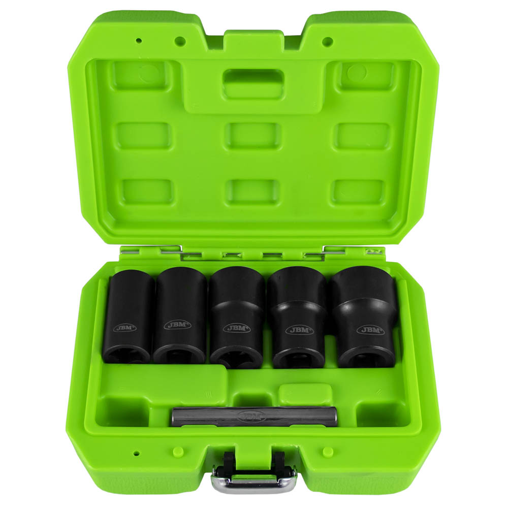 SET DE VASOS TWIST DE 1/2" PARA EXTRACCIÓN DE TUERCAS/TORNILLOS DE SEGURIDAD