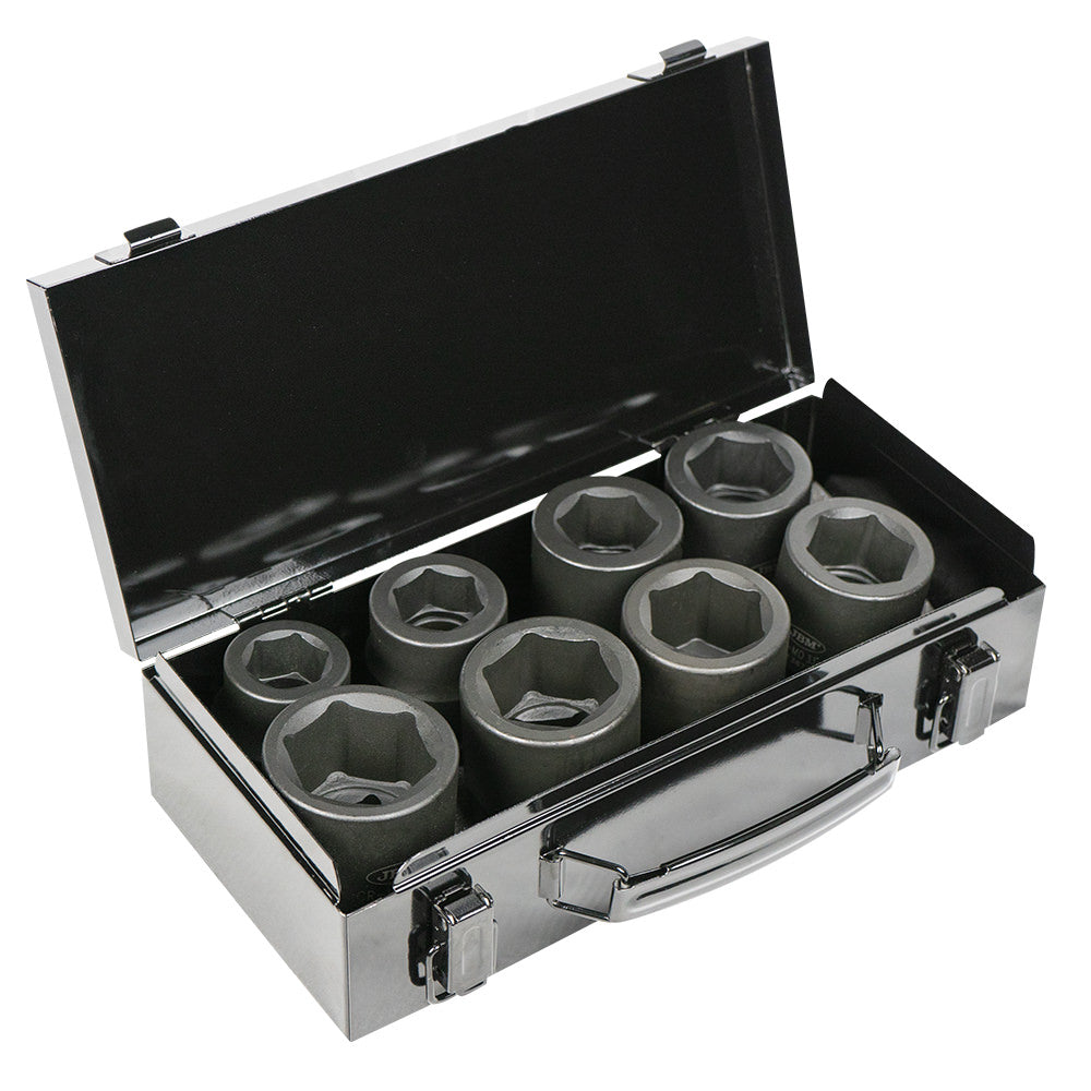 SET OF 8 1" IMPACT SOCKETS