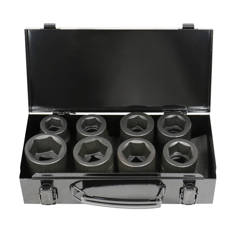 SET OF 8 1" IMPACT SOCKETS