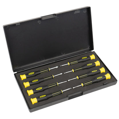 SET OF 8 SHORT SCREWDRIVERS