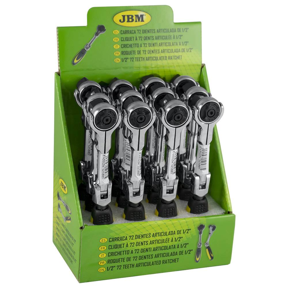 CARRACA DE  72 DIENTES ARTICULADA  1/2" 172MM