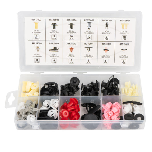 ESTUCHE DE CLIPS PLÁSTICOS TOYOTA/LEXUS 89PCS