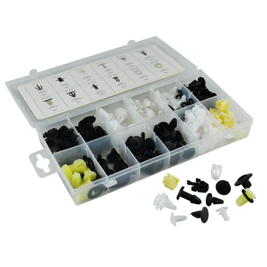 ESTUCHE DE CLIPS PLÁSTICOS HONDA 150PCS