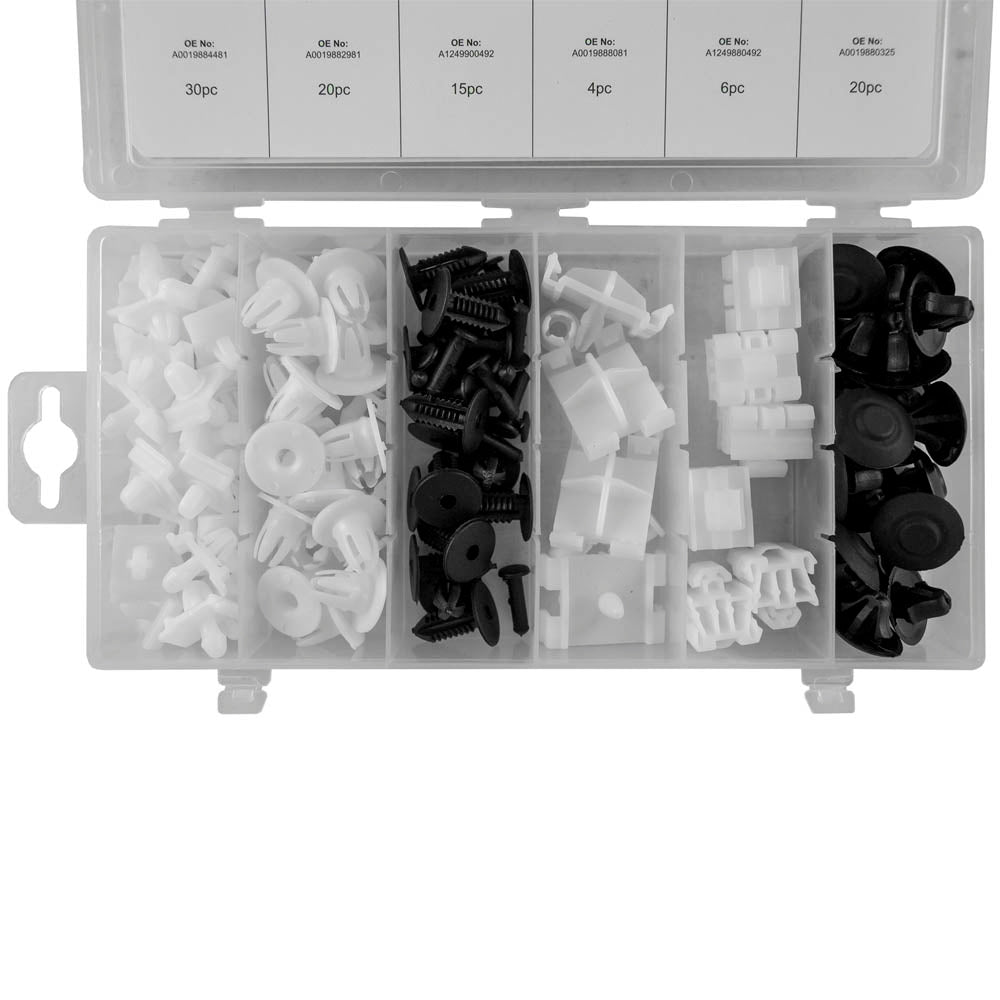 ESTUCHE DE CLIPS PLÁSTICOS MERCEDES-BENZ 95PCS