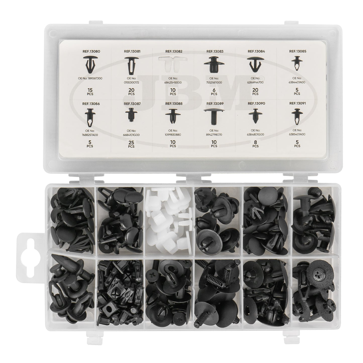 ESTUCHE DE CLIPS PLÁSTICOS NISSAN 139PCS
