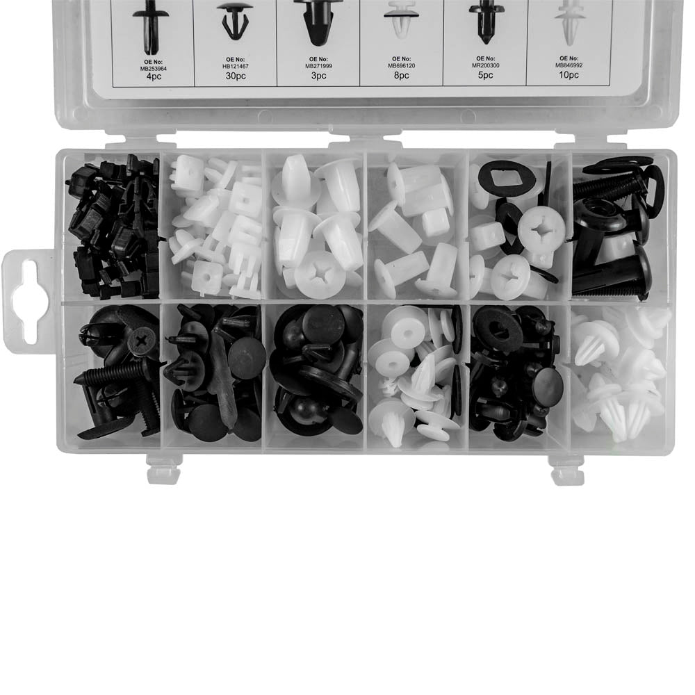 ESTUCHE DE CLIPS PLÁSTICOS MITSUBISHI 134PCS