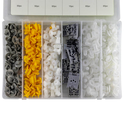 ESTUCHE DE CLIPS PLÁSTICOS RENAULT 300PCS