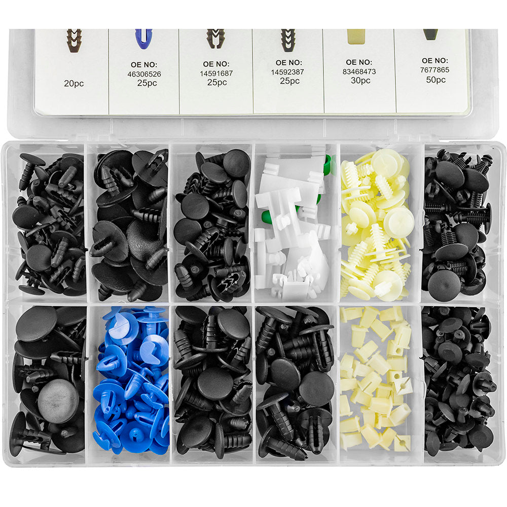 ESTUCHE DE CLIPS PLÁSTICOS FIAT 308PCS