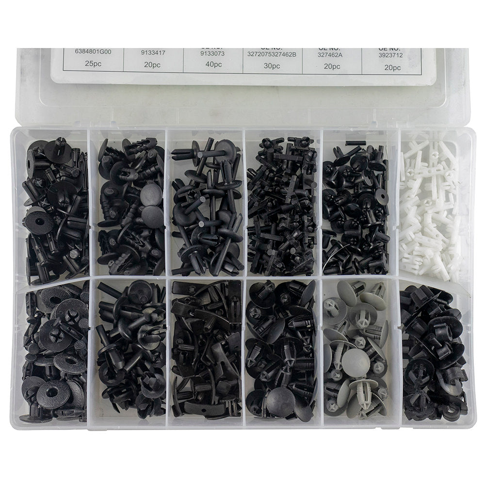 ESTUCHE DE CLIPS PLÁSTICOS VOLVO 350PCS