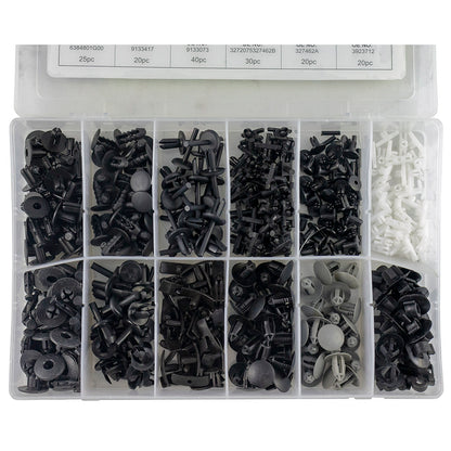 ESTUCHE DE CLIPS PLÁSTICOS VOLVO 350PCS