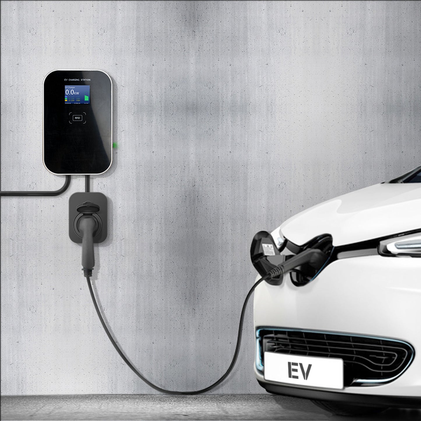 CARGADOR DE PARED 7 KW, 32 A, PARA COCHE ELÉCTRICO (MONOFÁSICO)