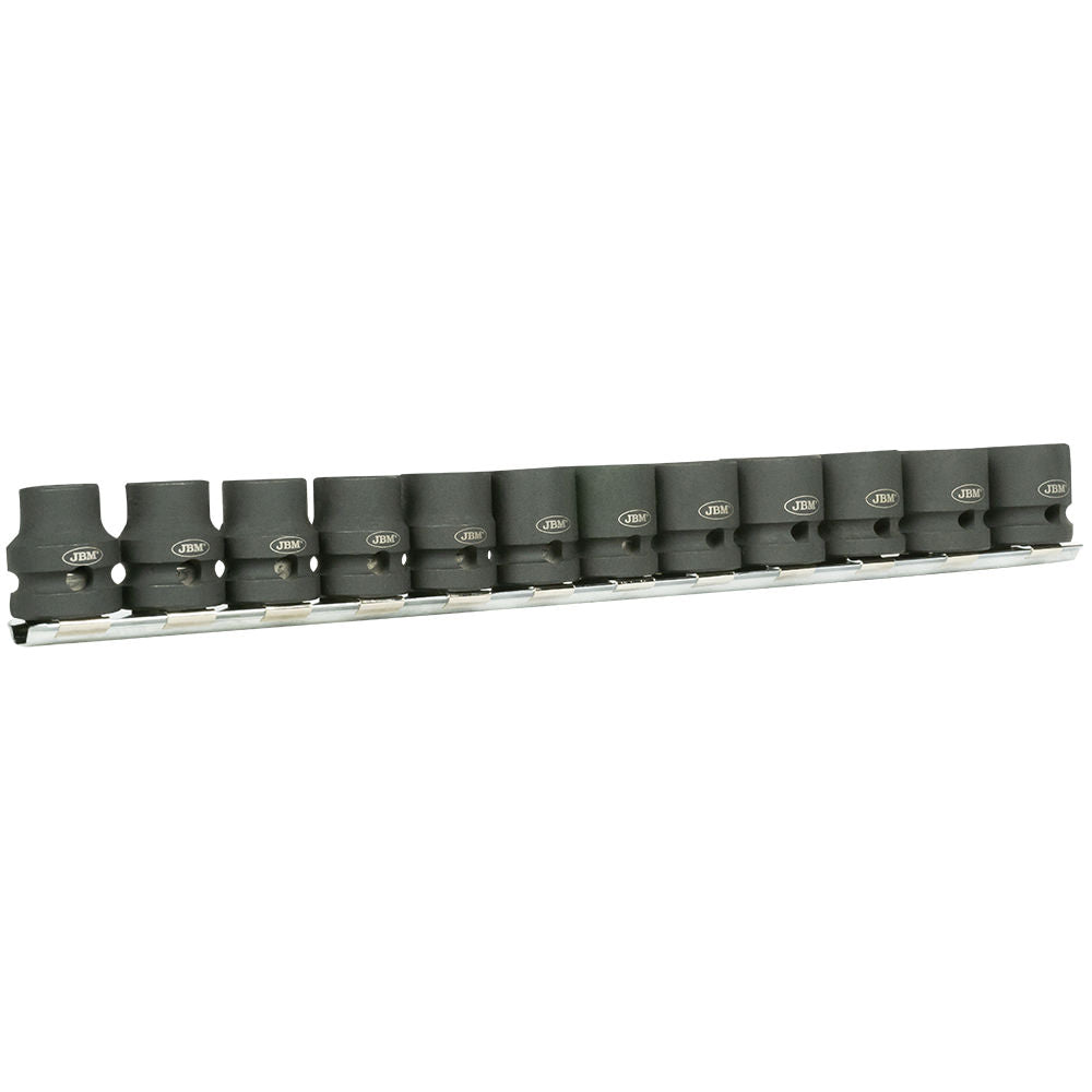 SET DE 12 VASOS DE IMPACTO HEXAGONALES DE PERFIL BAJO DE 1/2"