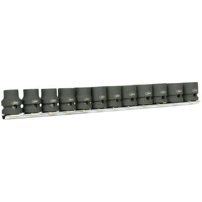 SET DE 12 VASOS DE IMPACTO HEXAGONALES DE PERFIL BAJO DE 1/2"