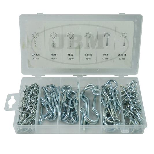 ESTUCHE DE TORNILLOS DE GANCHO 151PCS