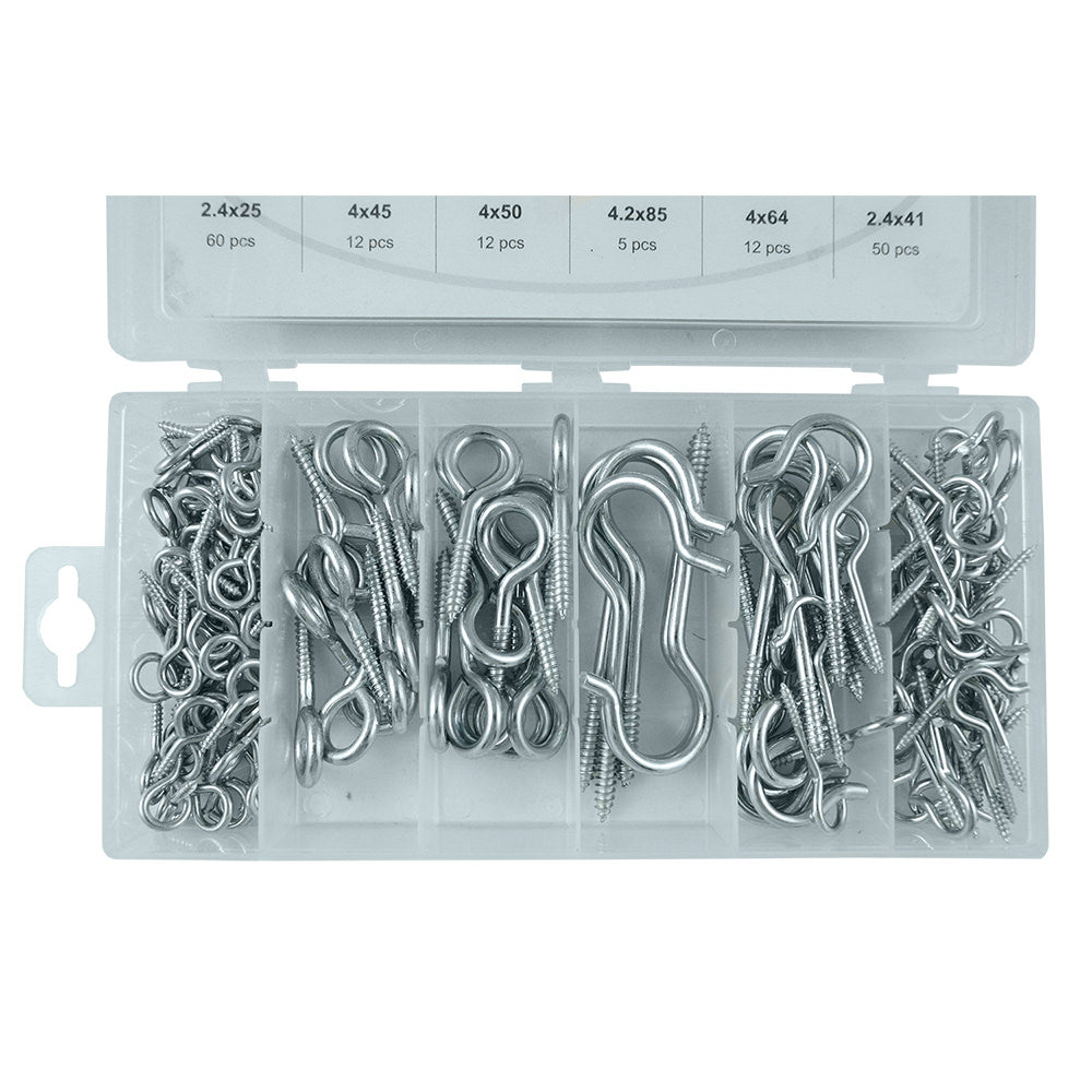 ESTUCHE DE TORNILLOS DE GANCHO 151PCS
