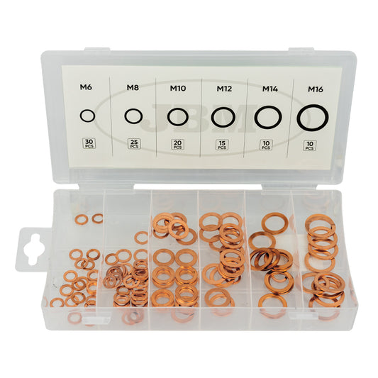 ESTUCHE DE ARANDELAS DE COBRE 110PCS
