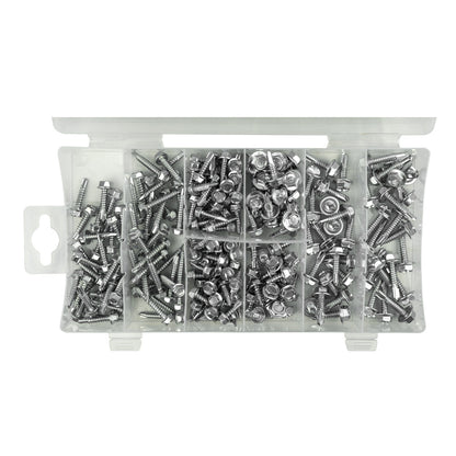 ESTUCHE DE TORNILLOS AUTORROSCANTES 200PCS