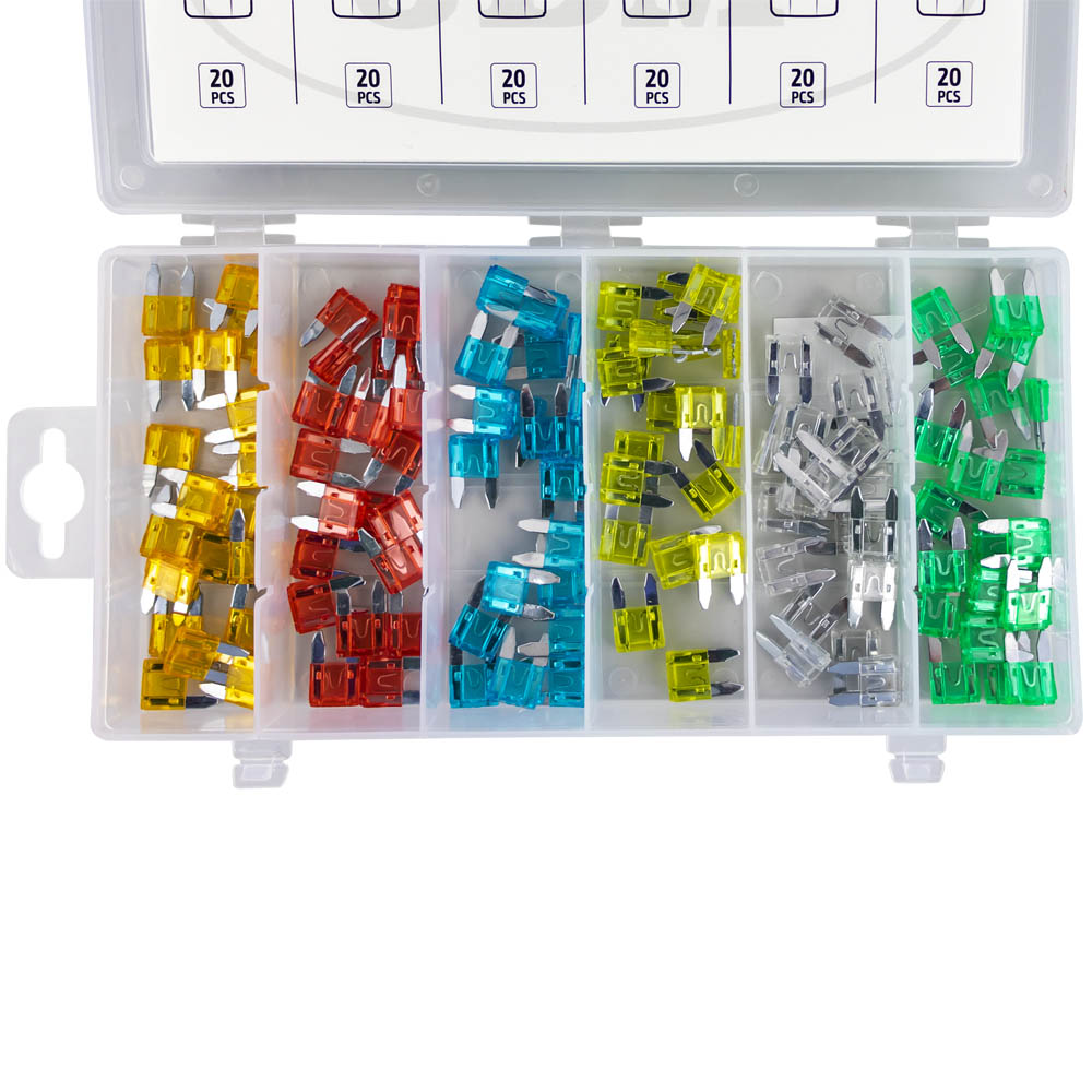 ESTUCHE DE MINI FUSIBLES 120PCS