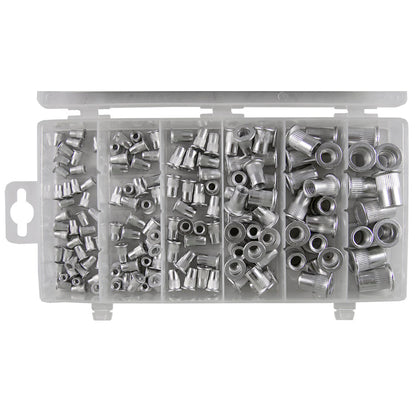 ESTUCHE DE REMACHES TUERCA DE ALUMINIO 150PCS