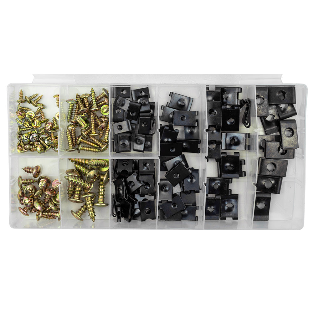 ESTUCHE DE TORNILLOS Y TUERCAS TIPO U 170PCS