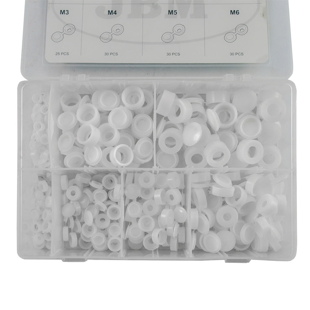 ESTUCHE DE PASACABLES DE GOMA 180PCS