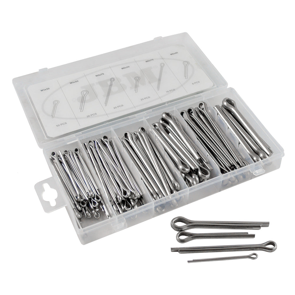 ESTUCHE DE PASADORES DE ALETAS INOX 144PCS