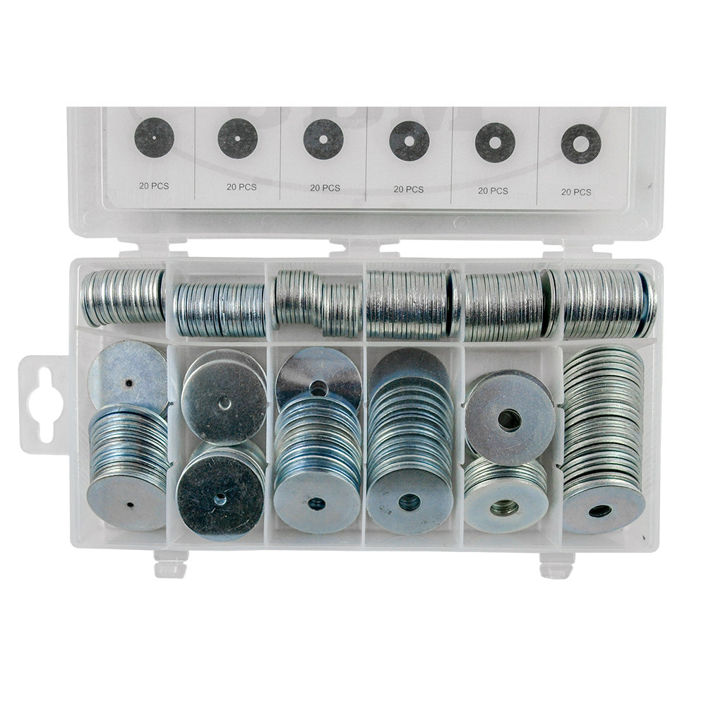 ESTUCHE DE ARANDELAS DE HIERRO SOBREMEDIDA 240PCS