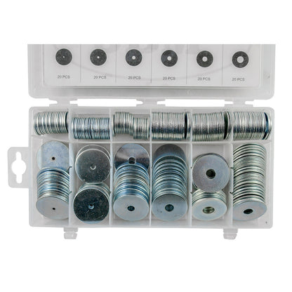 ESTUCHE DE ARANDELAS DE HIERRO SOBREMEDIDA 240PCS