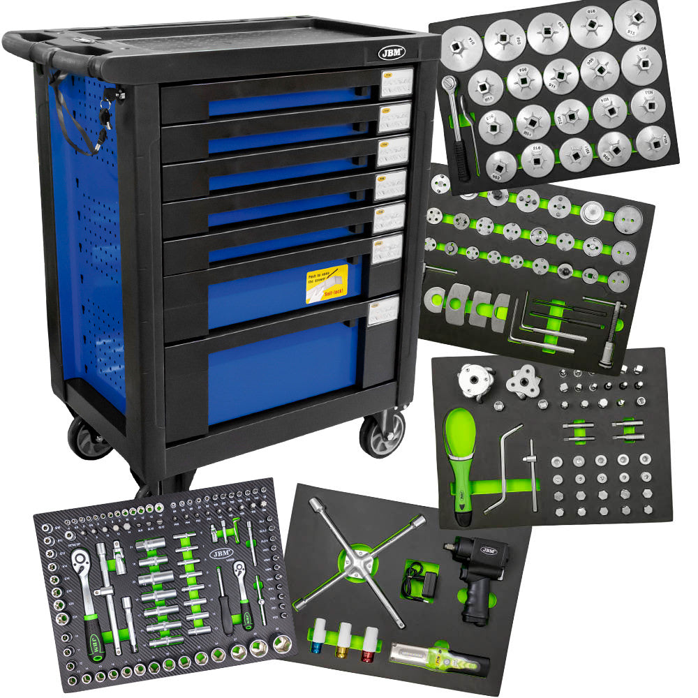 SPECIAL TOOL CART FOR VEHICLE MAINTENANCE - BLUE