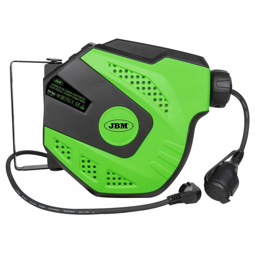 CARRETE DE CABLE ELÉCTRICO  12M - VERDE