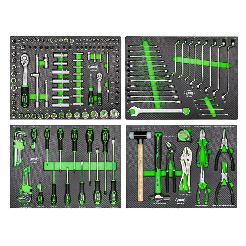 SET DE 4 MÓDULOS EVA CARBONO PARA CARRO DE HERRAMIENTAS