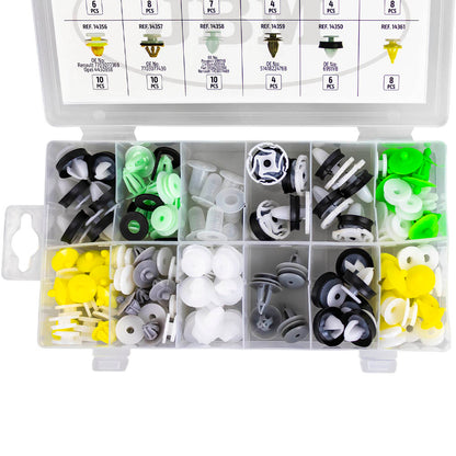 ESTUCHE DE CLIPS RENAULT/DACIA PARA PANEL DE PUERTA 85PCS