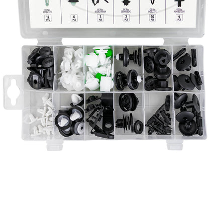 ESTUCHE DE CLIPS VAG/SEAT/SKODA PARA PANEL DE PUERTA/MOLDURA/TAPICERÍA 79PCS
