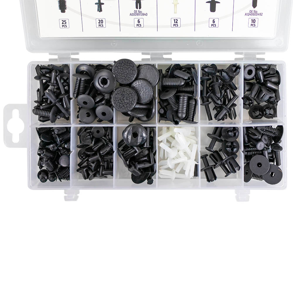 ESTUCHE DE CLIPS MERCEDES-BENZ PARA TAPICERÍA 151PCS